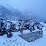 Machines sous la neige